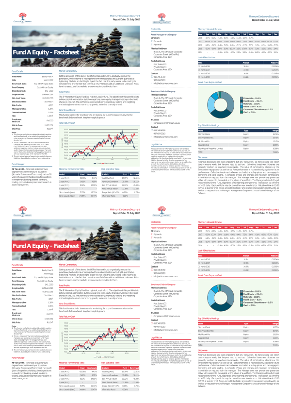 Factsheet template