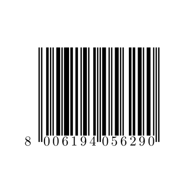 example of EAN 13 barcode