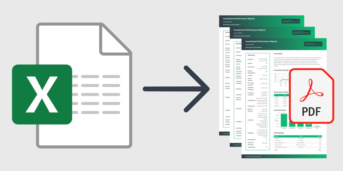 Excel to PDF Process