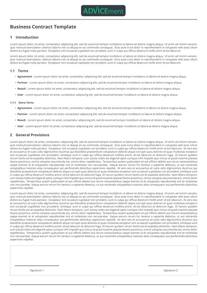 Business Contract Template v1